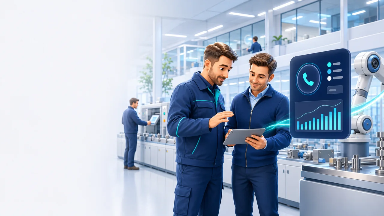 Mittelständischer Produktionsbetrieb mit PeakRing-Anrufanalyse